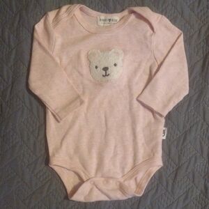 Soft Pink Knit Bodysuit with Animal Design​​